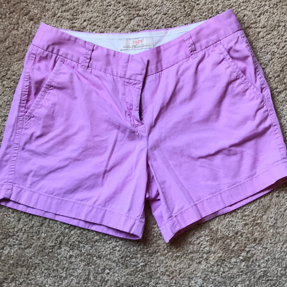 J.Crew 5” Chino shorts in light purple